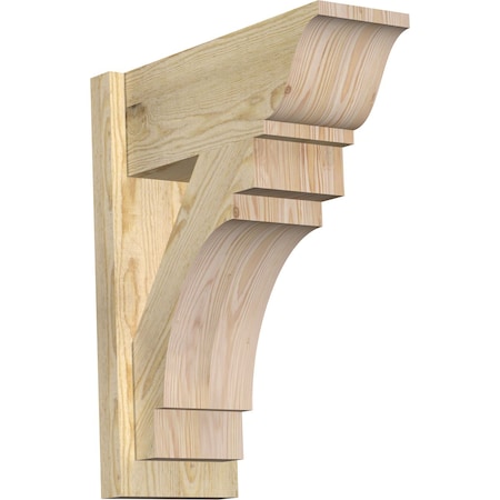 Ekena Millwork Merced Rough Sawn Traditional Outlooker, Douglas Fir, 8"W x 20"D x 24"H OUT08X20X24MRC01RDF